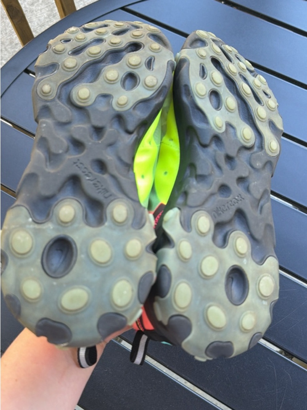 Nike React Element 87 Hyper Fusion Volt Pink Aurora AQ1090-700 men’s sneakers - Picture 7 of 8